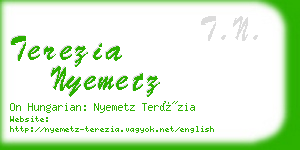 terezia nyemetz business card